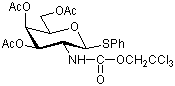 TCI-苯基-3,4,6-三-O-乙酰基-2-脱氧-1-硫代-2-(2,2,2-三氯乙氧基甲酰氨基)-β-D-吡喃半乳糖苷,98.0%(LC&N)